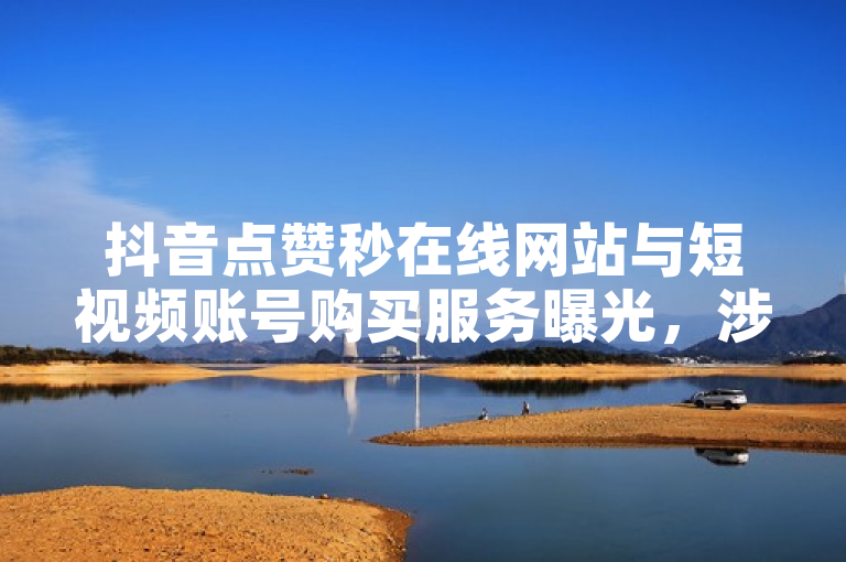 抖音点赞秒在线网站与短视频账号购买服务曝光，涉嫌刷量及卡券货源非法交易