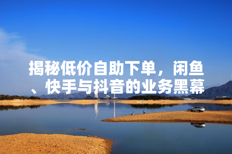 揭秘低价自助下单，闲鱼、快手与抖音的业务黑幕，揭示了当前社交媒体平台上存在的一种现象，即通过自助下单的方式获得低价服务。同时，该标题也提出了对这些平台业务运作方式的质疑和探讨，引发读者对于这种新型商业模式的关注和思考。