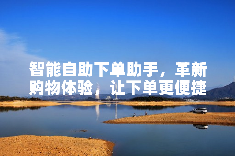 智能自助下单助手，革新购物体验，让下单更便捷！