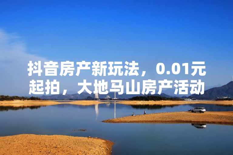 抖音房产新玩法，0.01元起拍，大地马山房产活动引爆KS业务平台，简洁地概括了事件的核心信息，即通过抖音平台以极低价格参与房产竞拍的活动。同时，提及KS业务下单平台表明了此次活动的合作方或举办平台，增加了新闻的权威性和可信度。整体上，这个标题既吸引了读者的注意力，又提供了足够的信息量，符合新闻标题的写作要求。
