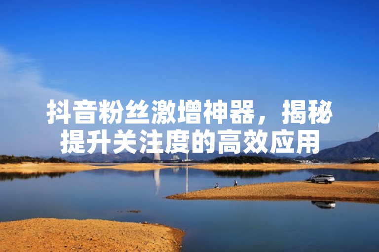 抖音粉丝激增神器，揭秘提升关注度的高效应用