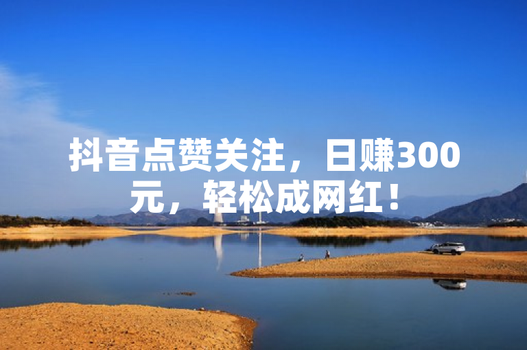 抖音点赞关注，日赚300元，轻松成网红！