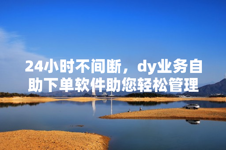 24小时不间断，dy业务自助下单软件助您轻松管理订单。