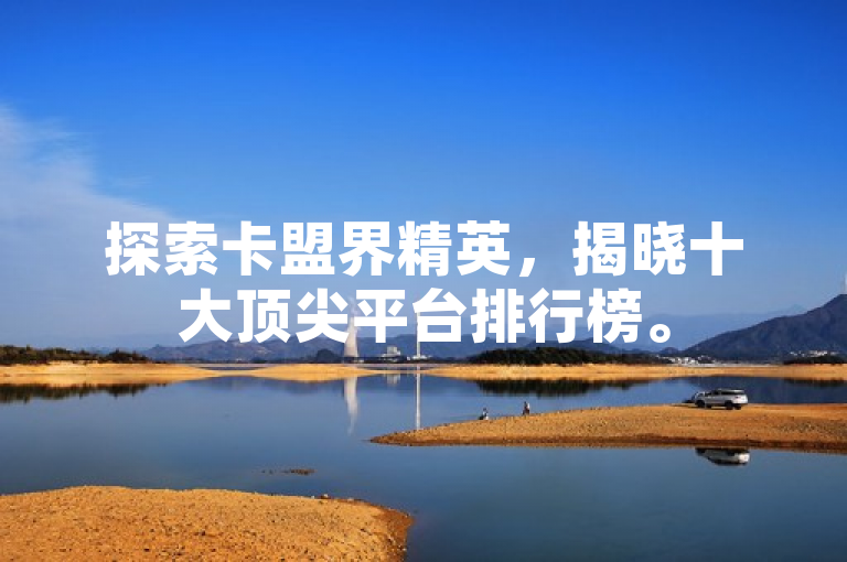 探索卡盟界精英，揭晓十大顶尖平台排行榜。