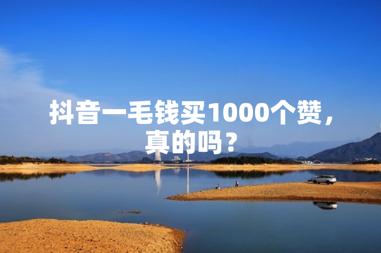 抖音一毛钱买1000个赞，真的吗？