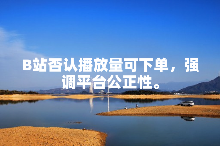 B站否认播放量可下单，强调平台公正性。