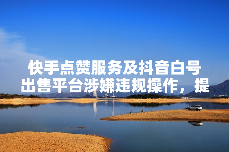 快手点赞服务及抖音白号出售平台涉嫌违规操作，提供假粉丝购买。