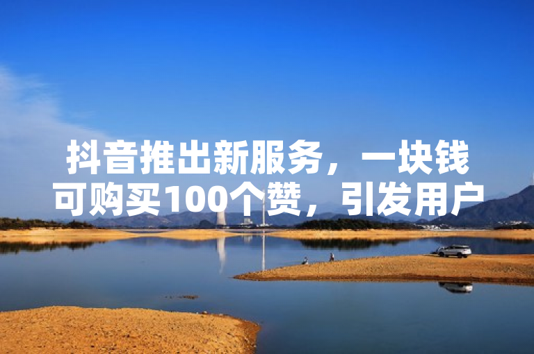 抖音推出新服务，一块钱可购买100个赞，引发用户热议。