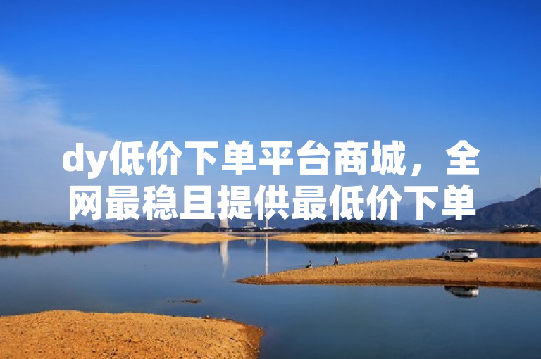dy低价下单平台商城，全网最稳且提供最低价下单服务。