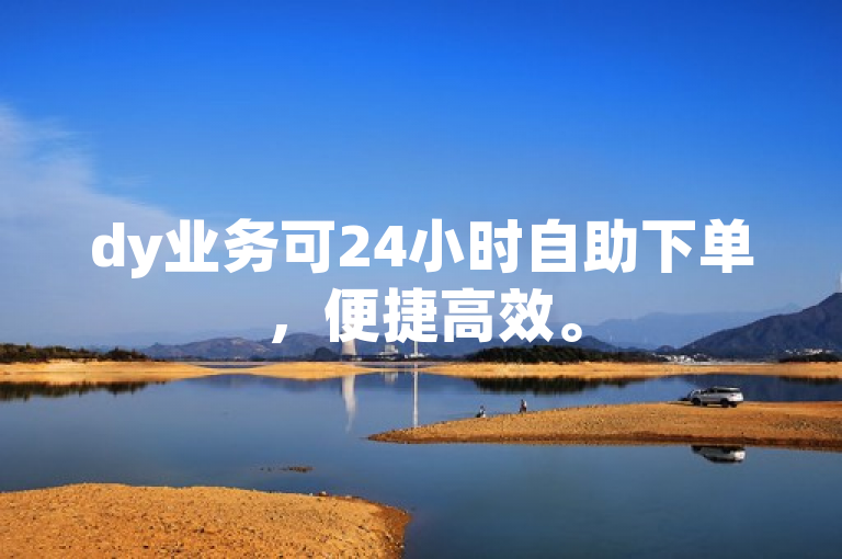 dy业务可24小时自助下单，便捷高效。