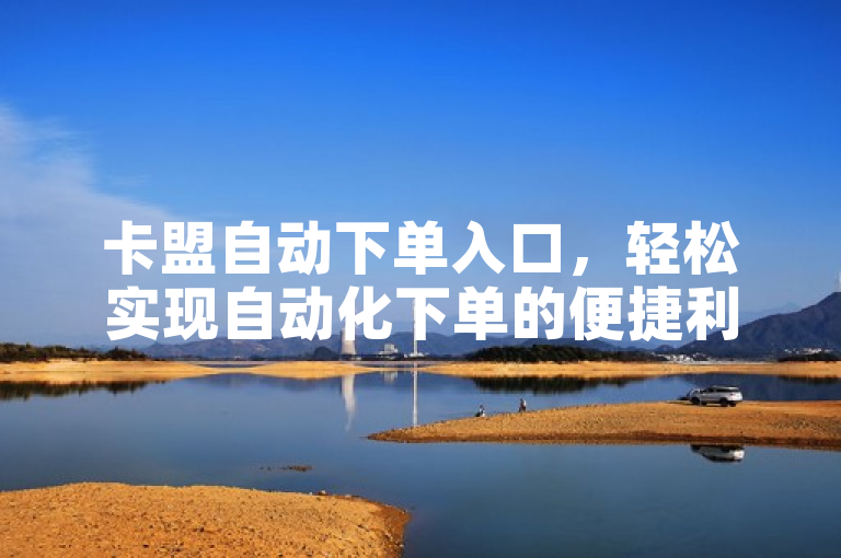 卡盟自动下单入口，轻松实现自动化下单的便捷利器。