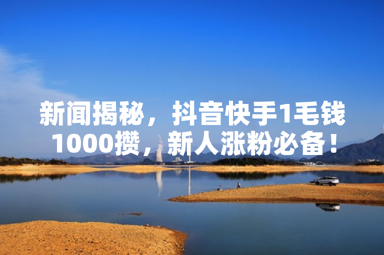 新闻揭秘，抖音快手1毛钱1000攒，新人涨粉必备！