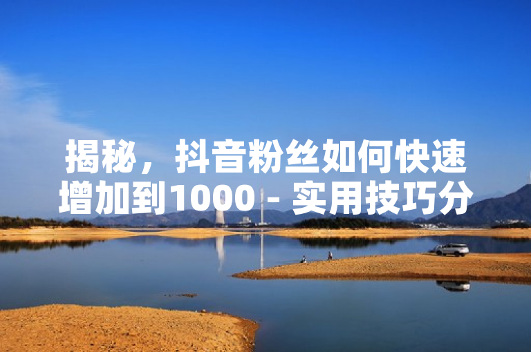 揭秘，抖音粉丝如何快速增加到1000 - 实用技巧分享！