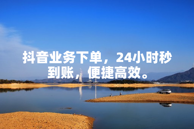 抖音业务下单，24小时秒到账，便捷高效。