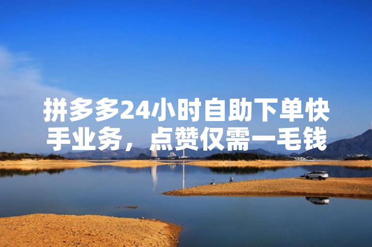 拼多多24小时自助下单快手业务，点赞仅需一毛钱，秒到账。
