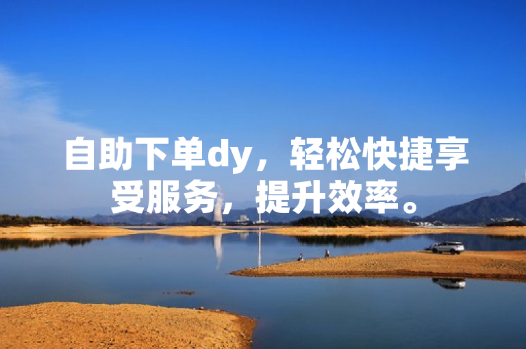 自助下单dy，轻松快捷享受服务，提升效率。