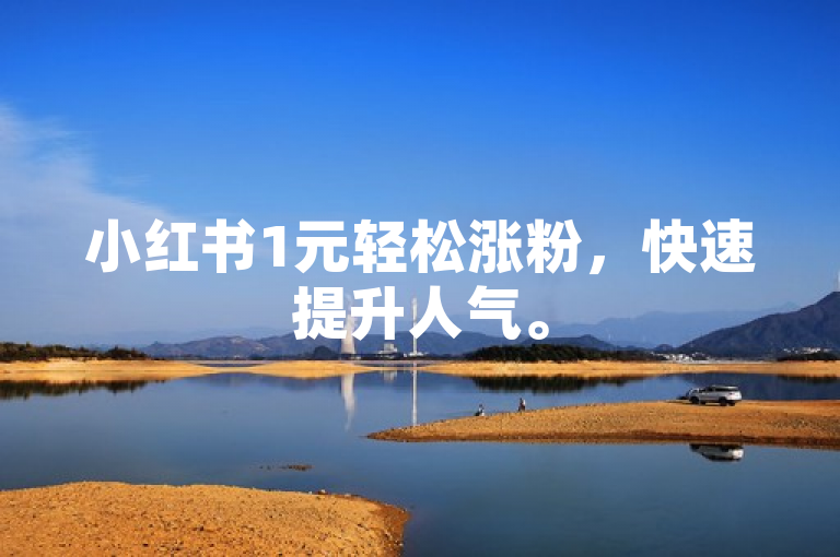 小红书1元轻松涨粉，快速提升人气。