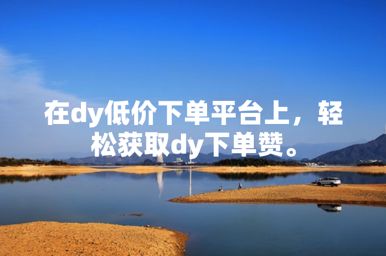 在dy低价下单平台上，轻松获取dy下单赞。