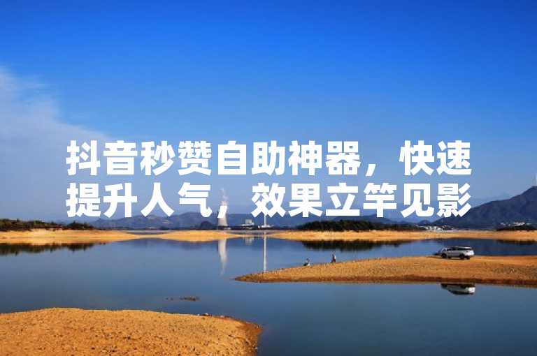 抖音秒赞自助神器，快速提升人气，效果立竿见影。