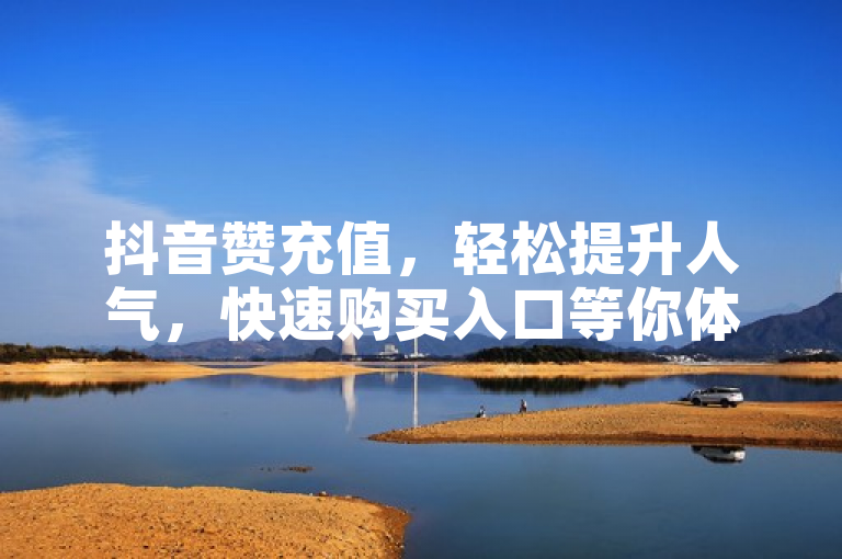 抖音赞充值，轻松提升人气，快速购买入口等你体验。