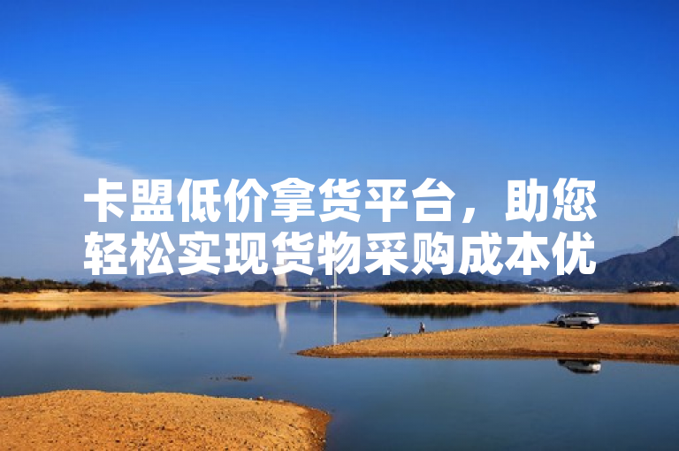 卡盟低价拿货平台，助您轻松实现货物采购成本优化。