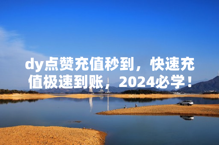 dy点赞充值秒到，快速充值极速到账，2024必学！