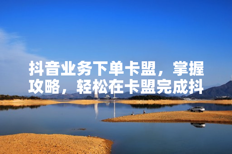 抖音业务下单卡盟，掌握攻略，轻松在卡盟完成抖音业务下单。