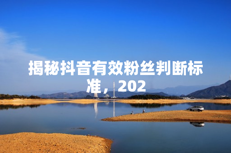 揭秘抖音有效粉丝判断标准，2025必学判定粉丝素质方法。