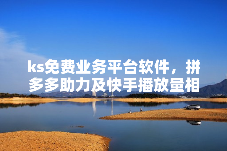 ks免费业务平台软件，拼多多助力及快手播放量相关工具介绍。
