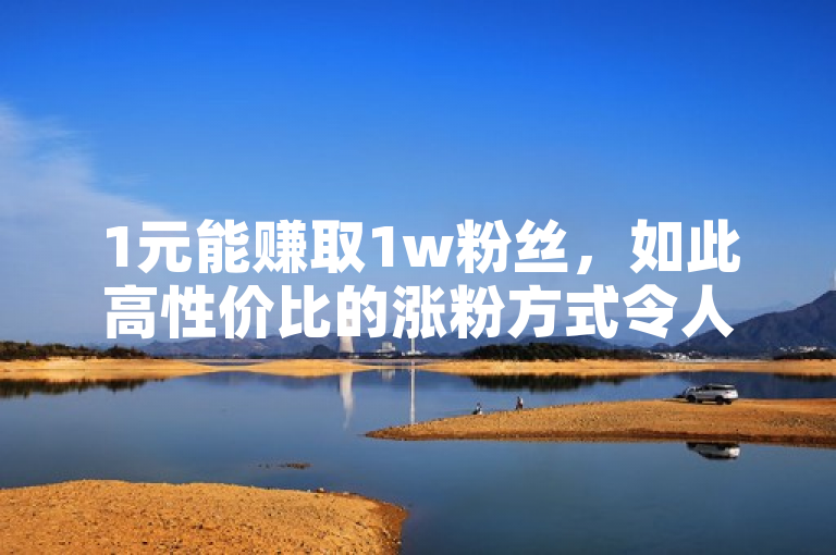 1元能赚取1w粉丝，如此高性价比的涨粉方式令人惊叹。
