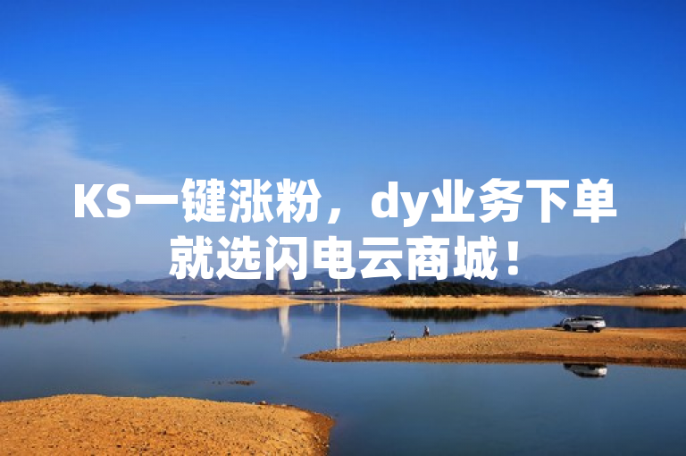 KS一键涨粉，dy业务下单就选闪电云商城！