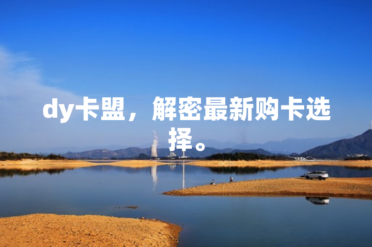 dy卡盟，解密最新购卡选择。