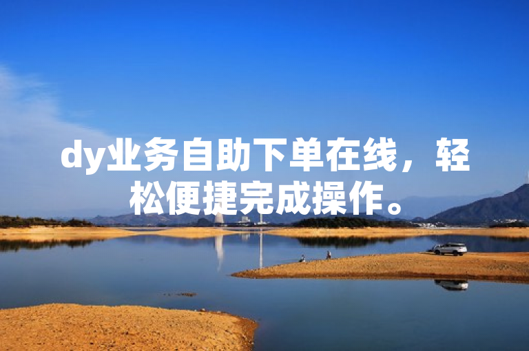 dy业务自助下单在线，轻松便捷完成操作。