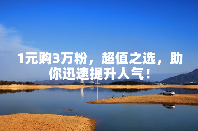 1元购3万粉，超值之选，助你迅速提升人气！