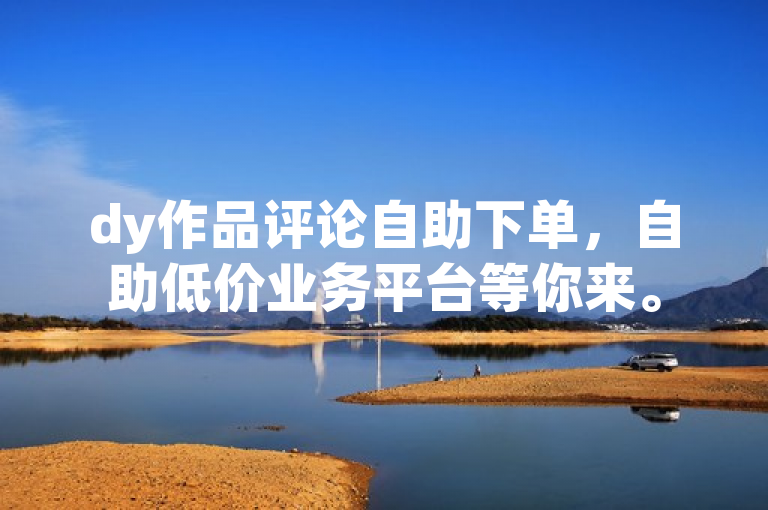 dy作品评论自助下单，自助低价业务平台等你来。