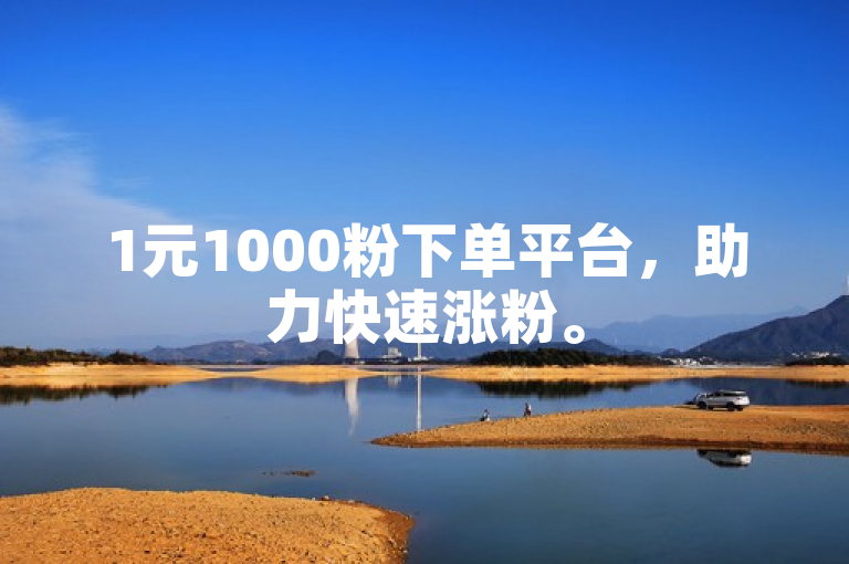 1元1000粉下单平台，助力快速涨粉。
