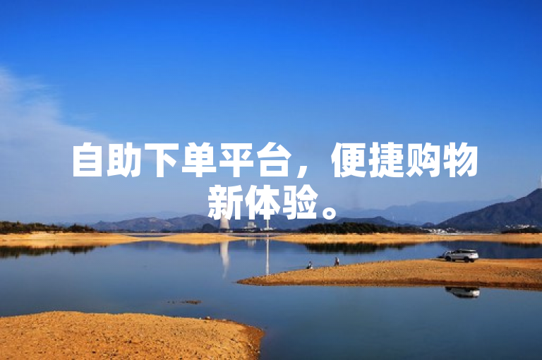 自助下单平台，便捷购物新体验。