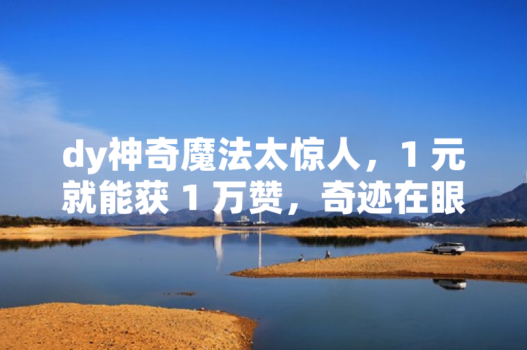 dy神奇魔法太惊人，1 元就能获 1 万赞，奇迹在眼前！