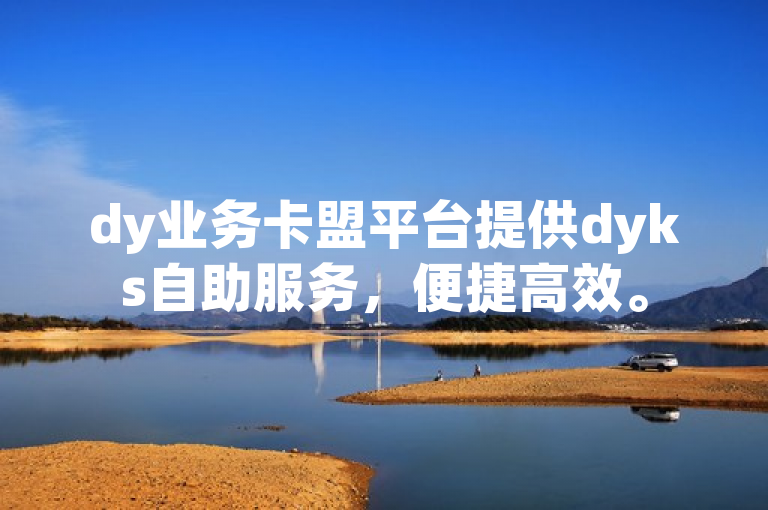 dy业务卡盟平台提供dyks自助服务，便捷高效。