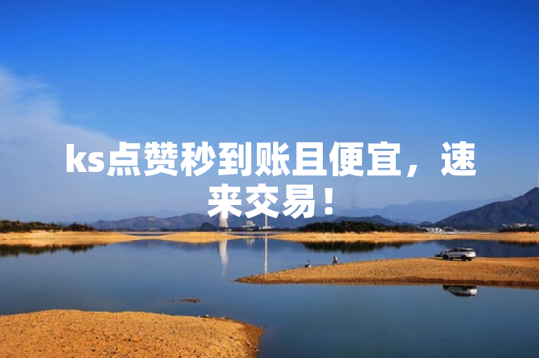 ks点赞秒到账且便宜，速来交易！