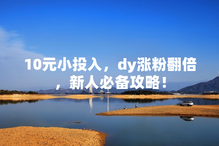 10元小投入，dy涨粉翻倍，新人必备攻略！
