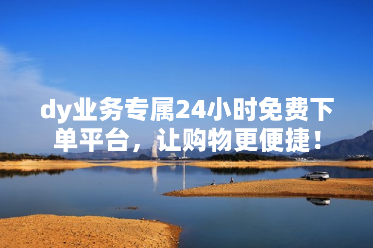 dy业务专属24小时免费下单平台，让购物更便捷！